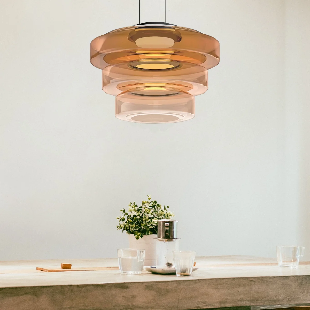 Moderne glasspendel i Bauhaus-stil – AuroraSphere - Image 4