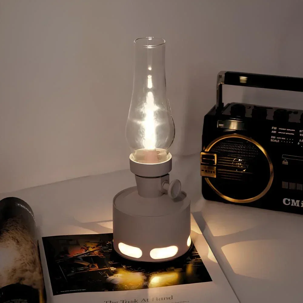 Oppladbar vintage-LED-lampe – LumaLantern - Image 8