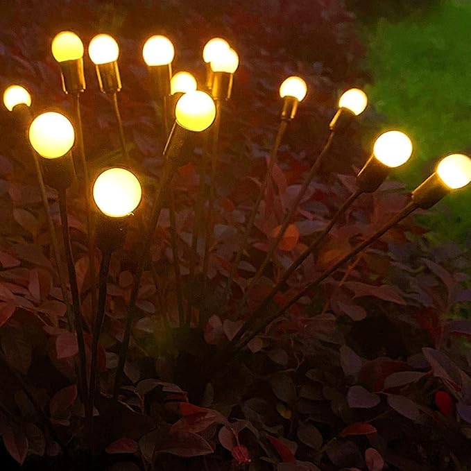 Svevende solcellekule i hagen med glitrende effekt – FireGlow - Image 7
