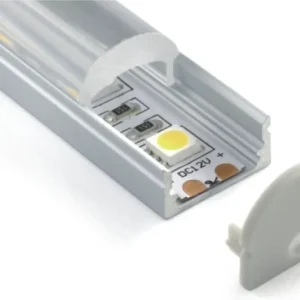 Ovalt frostet deksel for aluminumsprofil - A18