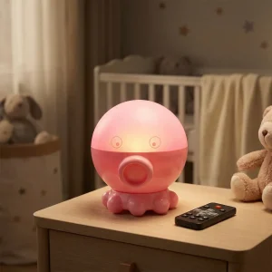 Nattlampe med projektor for barn – Stellarink