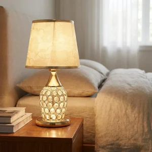 Krystallaccent-bordlampe – Romantique