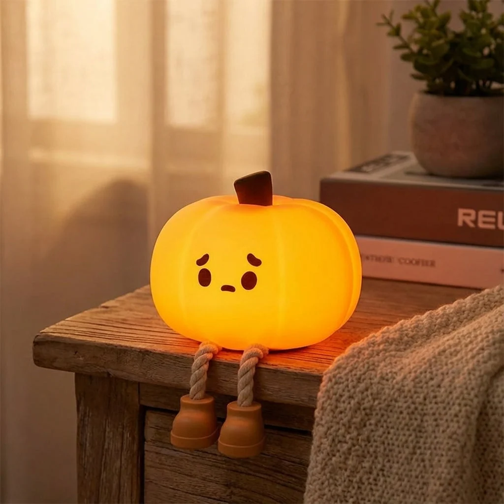 Søt gresskar-nattlampe – LuminPump - Image 2