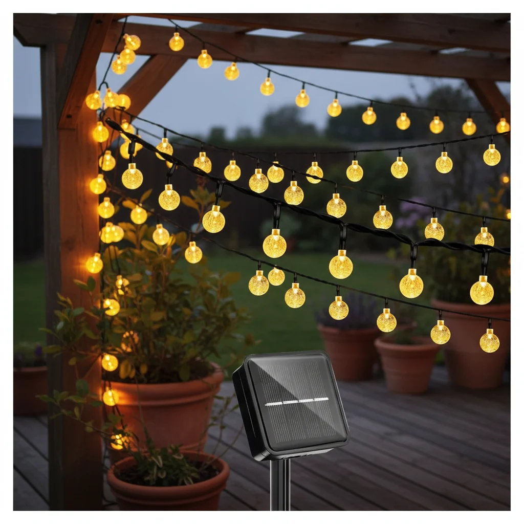 Dekorativ lyslenke med kuler – WeatherGlow - Image 2
