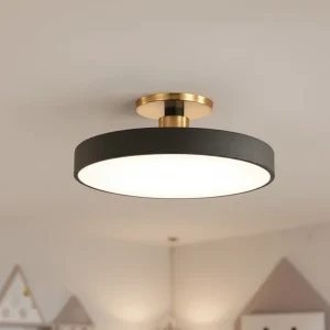 Halvinnfelt LED-taklampe – Helligon