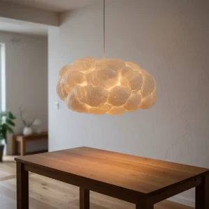 Pendellampe i skyform i PVC-bomull – Cloudora