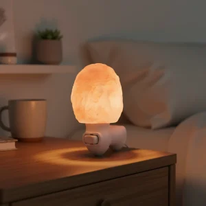 Himalayasaltlampe med plugg – HimaGlow
