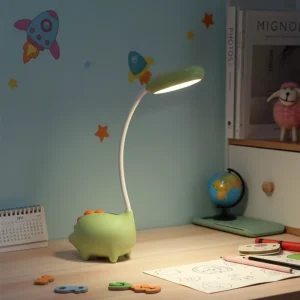 LED-bordslampe for barn – Dinolume