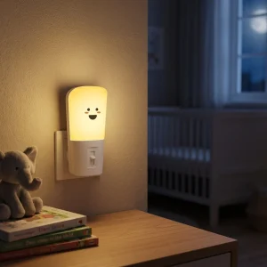 Nattlampe med støpsel uten bevegelsessensor – Calmio