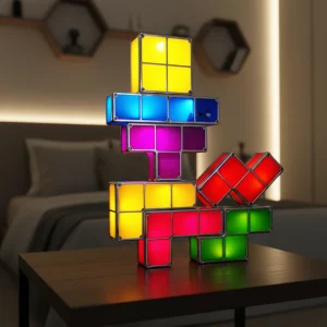 Retrospilldesignlampe – PixelTower