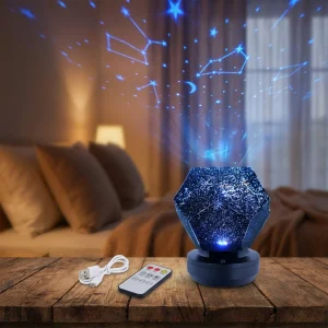 Roterende stjerneprojektorlampe – Cosmivox