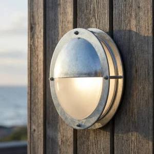 Rund utendørs vegglampe – Marinova