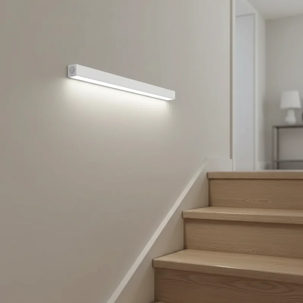 Smal rektangulær nattlampe – StairLux