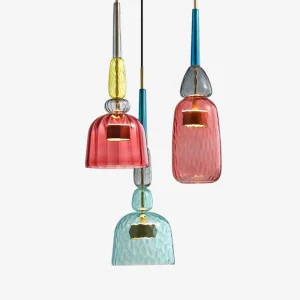 Stilfull fargerik taklampe – Sofia