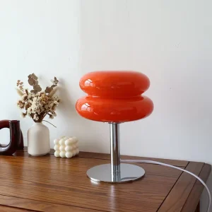 Designer-glassbordbelysning – stemningsfull LED-lampe for soverom og arbeidsrom