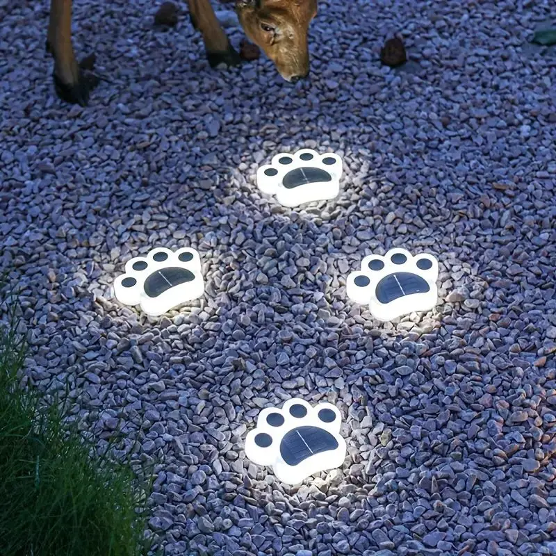 Kabeldrevet solcellebelysning for fotspor i hagen – PawsGlow - Image 6