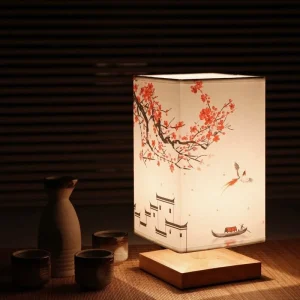 Japansk-skandinavisk bordlampe – HikariGlow