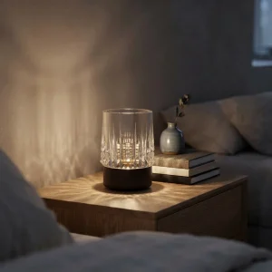 Krystall touch-bordlampe – 4 farger, trådløs