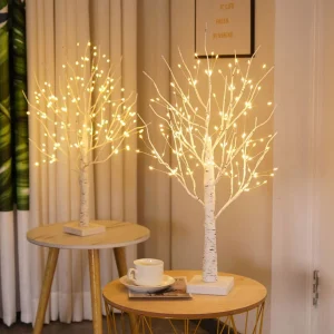 Opplyst skandinavisk bjørk – LumiBirch