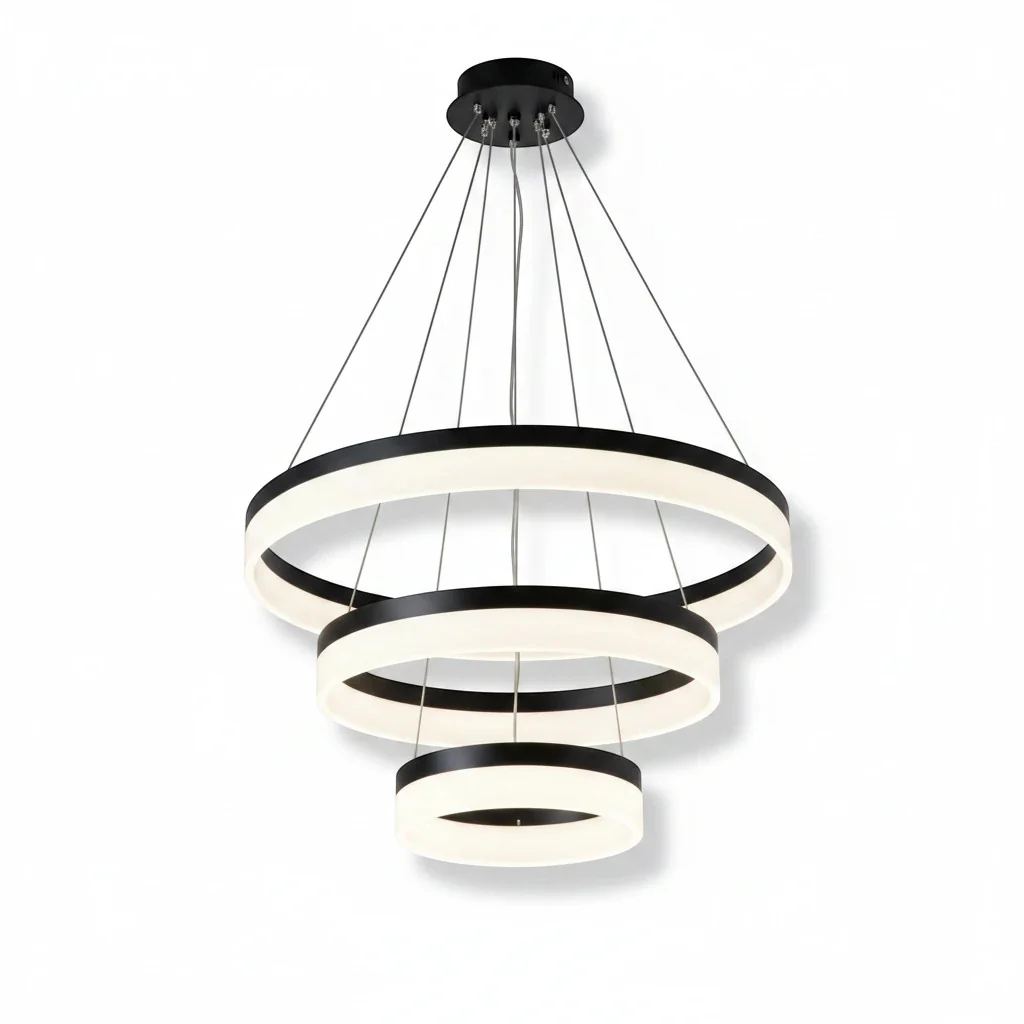 LED lysekrone – konsentriske ringer - Image 4