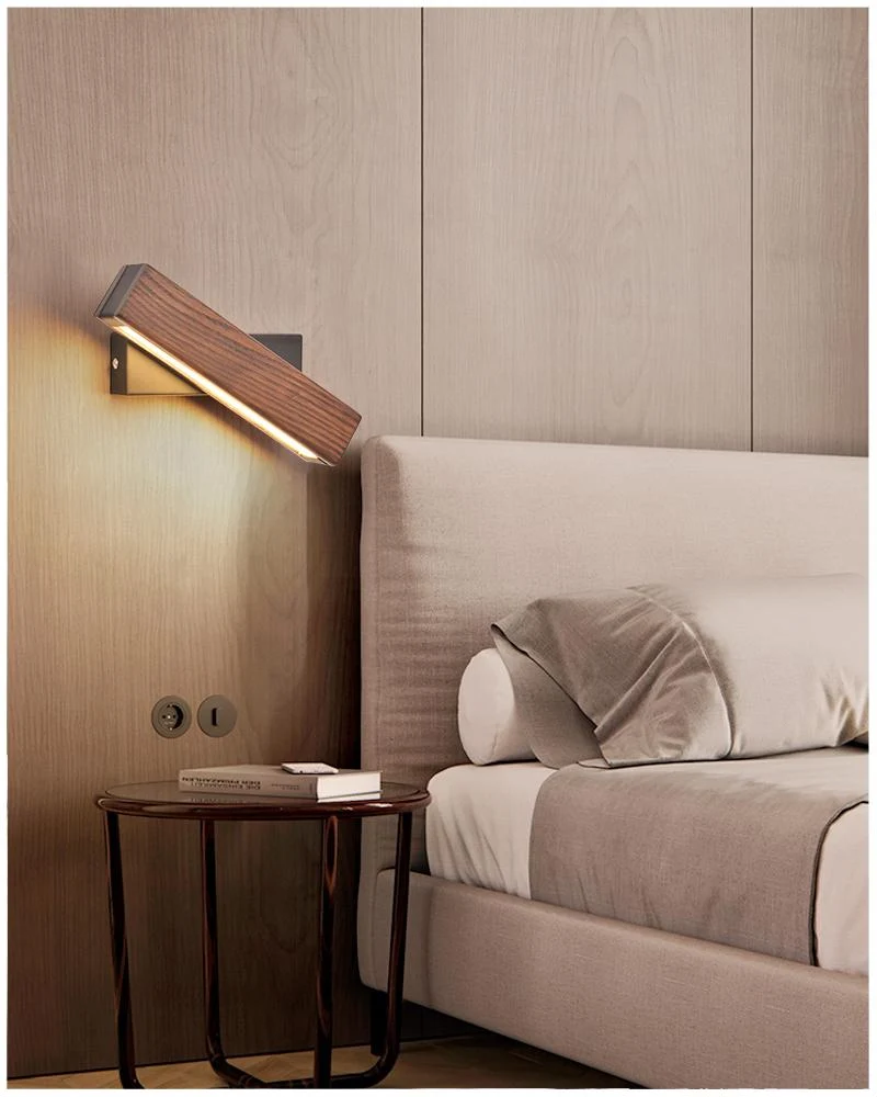 LED-vegglampe i tre med vrifunksjon – Twilight Pivot - Image 4